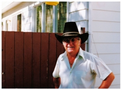Dad in a cowboy hat