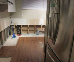 Looking into the kitchen